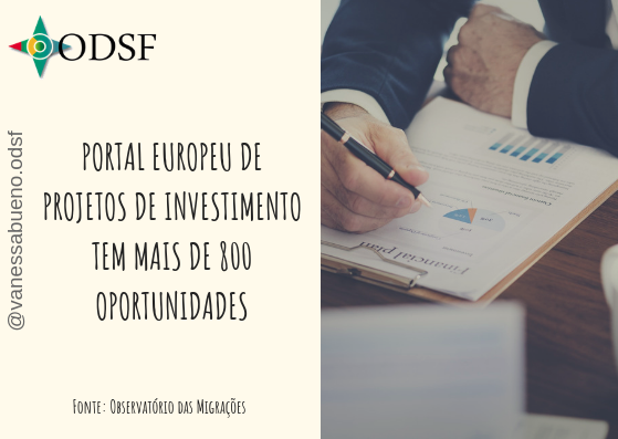 Portal Europeu de Projetos de Investimento tem mais de 800 oportunidades