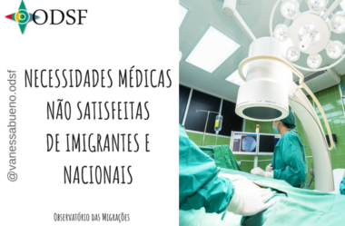 [info PT] Necessidades médicas não satisfeitas de imigrantes e nacionais